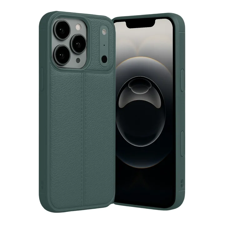 Mey İthalat®  Apple iPhone 17 Pro Max Auto Focus Kapak - Koyu Yeşil