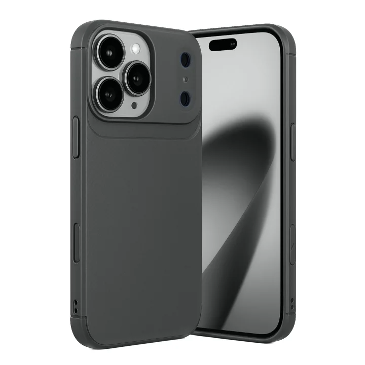 Mey İthalat®  Apple iPhone 17 Pro Max Auto Focus Karbon Kapak - Gri