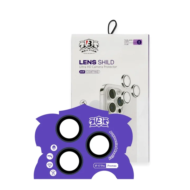 Mey İthalat®  Apple iPhone 17 Pro Max Bilvis Titan Kamera Lens - Lacivert