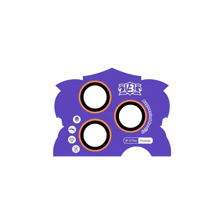 Mey İthalat®  Apple iPhone 17 Pro Max Bilvis Titan Kamera Lens - Turuncu