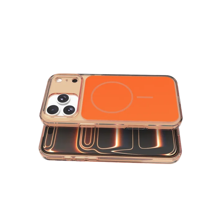 Mey İthalat®   iPhone 17 Pro Max Bruma Magsafe Kapak - Turuncu