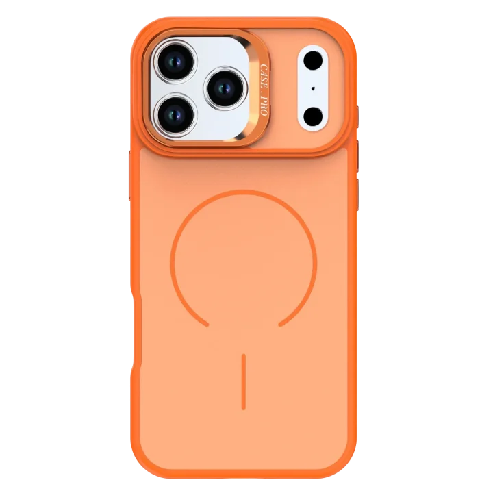 Mey İthalat®  Apple iPhone 17 Pro Max Flexa Magsafe Kapak - Turuncu