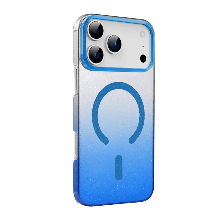 Mey İthalat®   iPhone 17 Pro Max Glossy Magsafe Kapak - Mavi