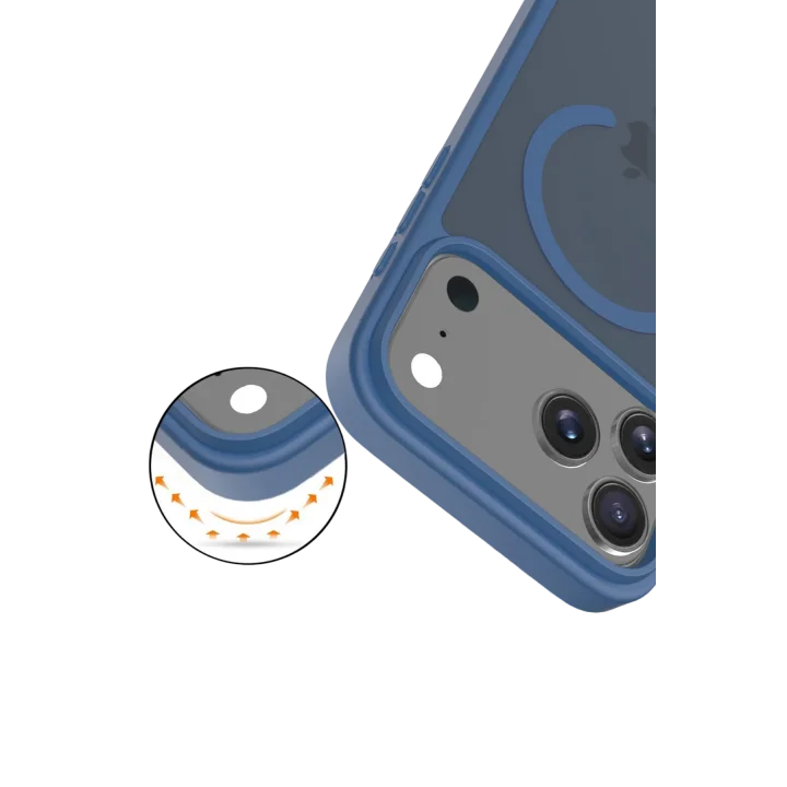 Mey İthalat®  Apple iPhone 17 Pro Max Jota Magsafe Kapak - Lacivert