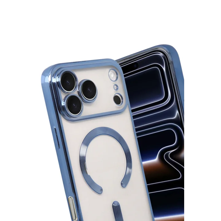 Mey İthalat®   iPhone 17 Pro Max Kross Magneticsafe Kapak - Sierra Blue