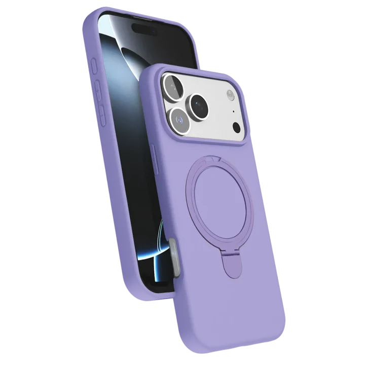 Mey İthalat®  Apple iPhone 17 Pro Max Regal Magsafe Standlı Kapak - Lila