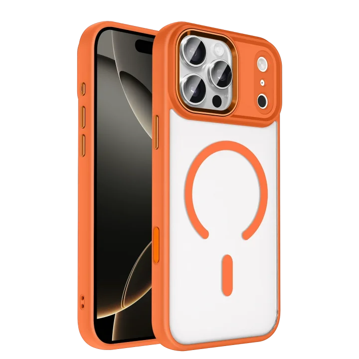 Mey İthalat®   iPhone 17 Pro Max Terea Magsafe Kapak - Turuncu
