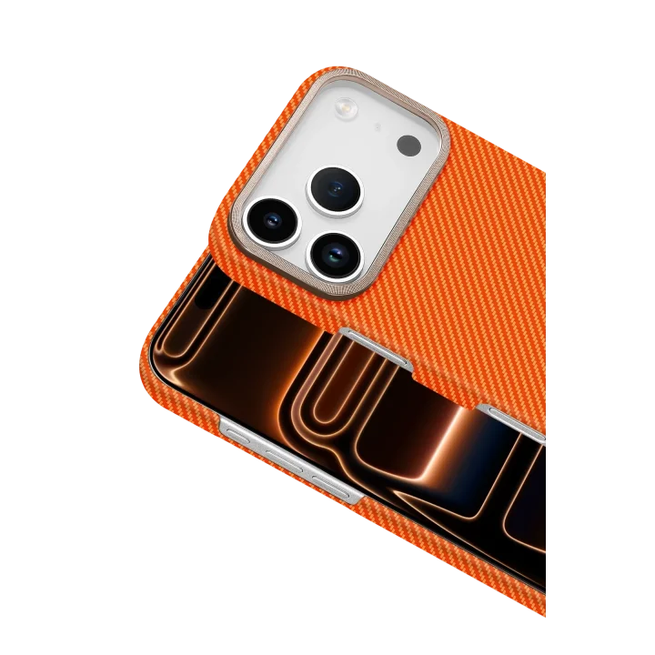 Mey İthalat®  Apple iPhone 17 Pro Max Vega Magsafe Kapak - Turuncu