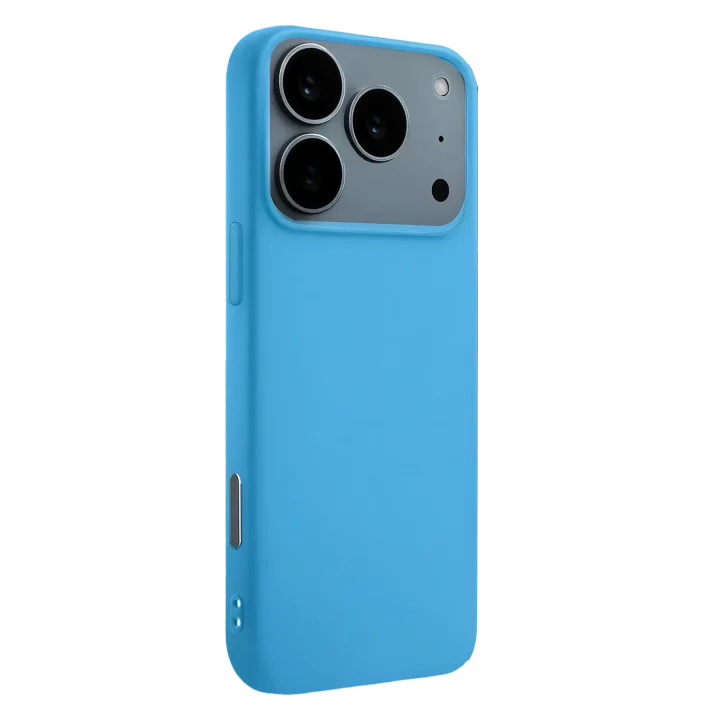 Mey İthalat®  Apple iPhone 17 Pro Nano içi Kadife Silikon - Mavi