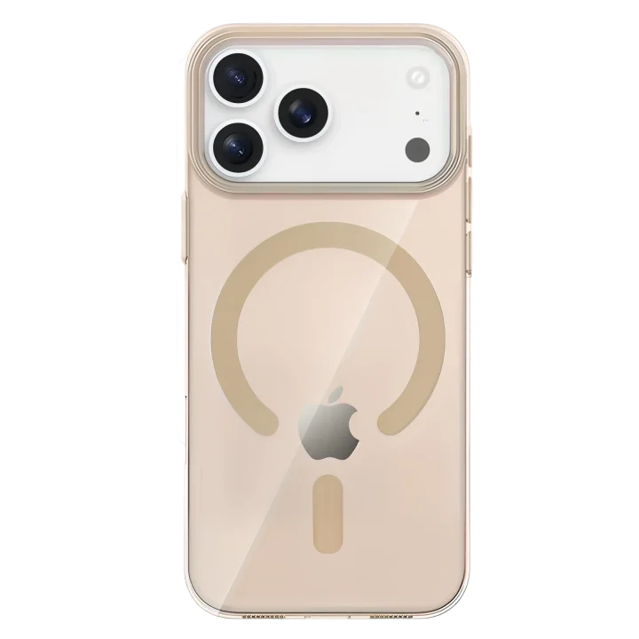 Mey İthalat®   iPhone 17 Pro PC Blank Magsafe Kapak - Çöl Titanyum