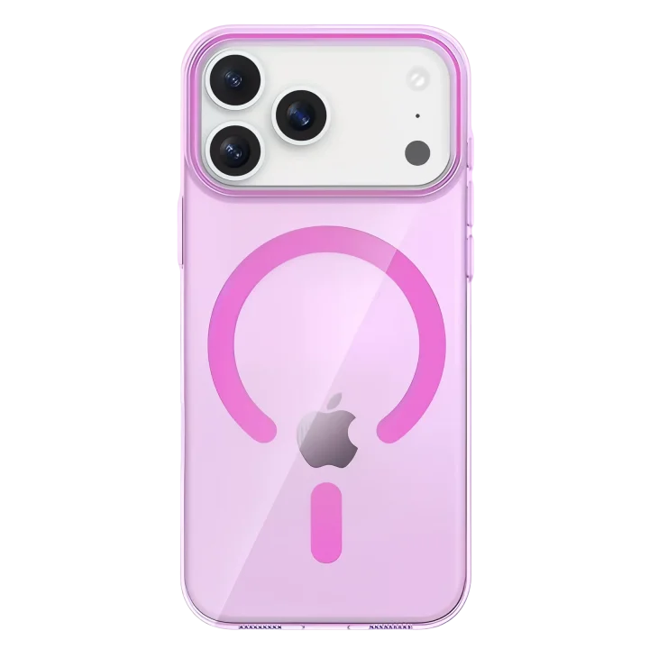 Mey İthalat®   iPhone 17 Pro PC Blank Magsafe Kapak - Pembe