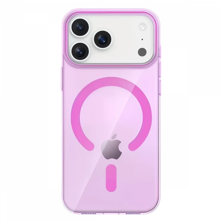 Mey İthalat®   iPhone 17 Pro PC Blank Magsafe Kapak - Pembe
