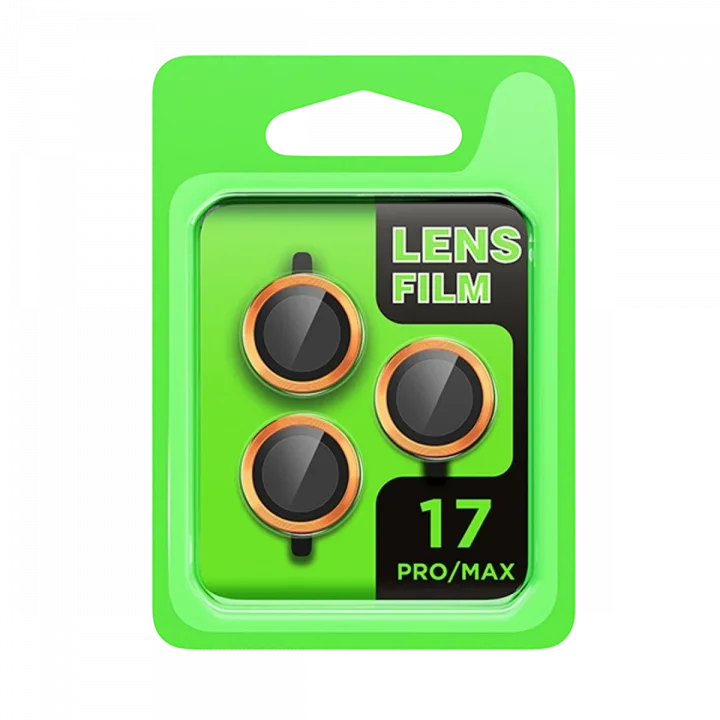 Mey İthalat®  Apple iPhone 17 Pro Raze Metal Kamera Lens - Turuncu