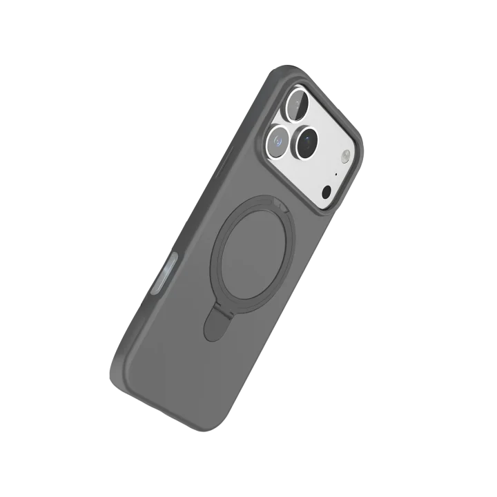 Mey İthalat®  Apple iPhone 17 Pro Regal Magsafe Standlı Kapak - Titan Gri