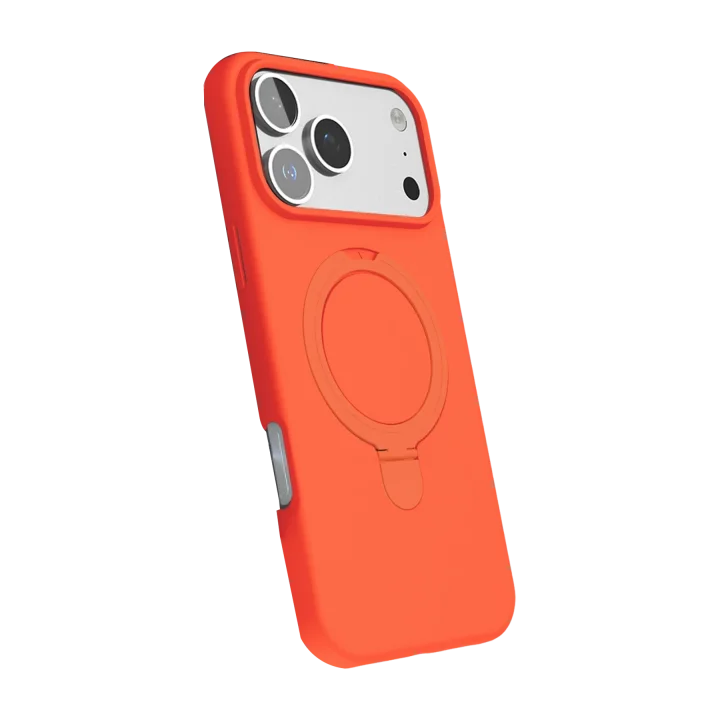 Mey İthalat®  Apple iPhone 17 Pro Regal Magsafe Standlı Kapak - Turuncu