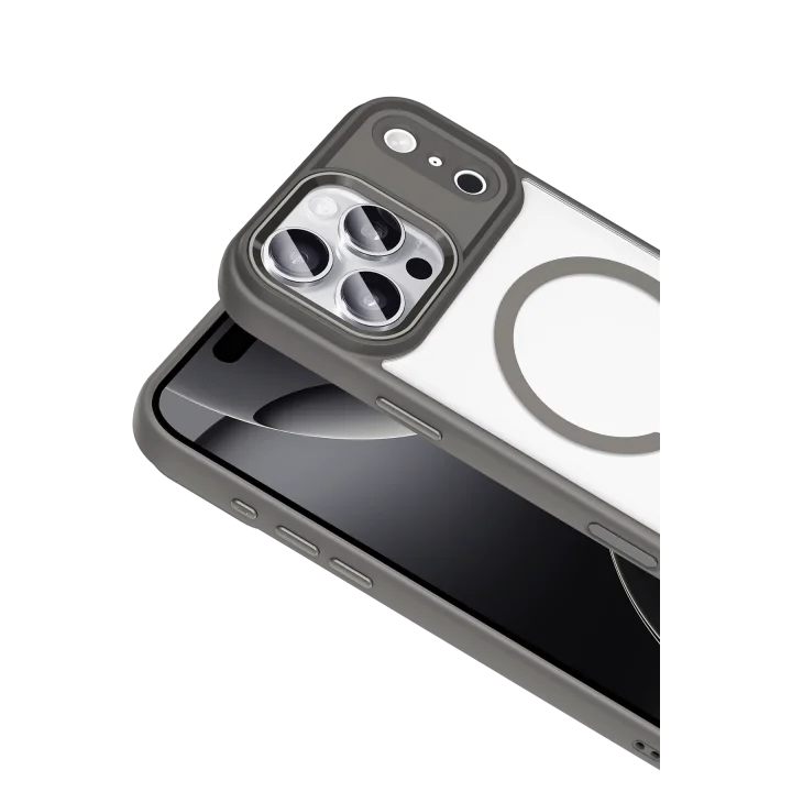 Mey İthalat®  Apple iPhone 17 Pro Terea Magsafe Kapak - Gri