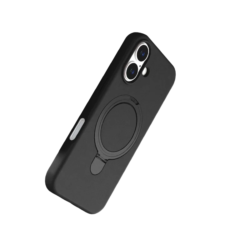 Mey İthalat®  Apple iPhone 17 Regal Magsafe Standlı Kapak - Siyah