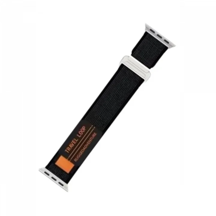 Mey İthalat®  Apple Watch 38mm Alice Kumaş Kordon - Siyah