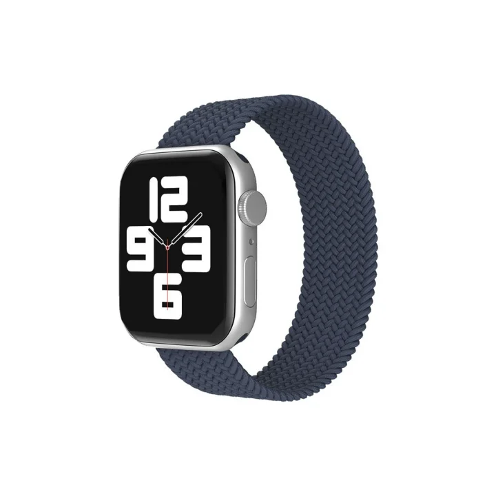 Mey İthalat®  Apple Watch 38mm Ayarlı Solo Silikon Kordon - Lacivert