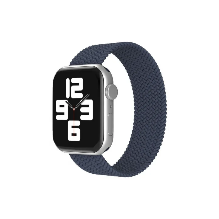 Mey İthalat®  Apple Watch 38mm Ayarlı Solo Silikon Kordon - Lacivert