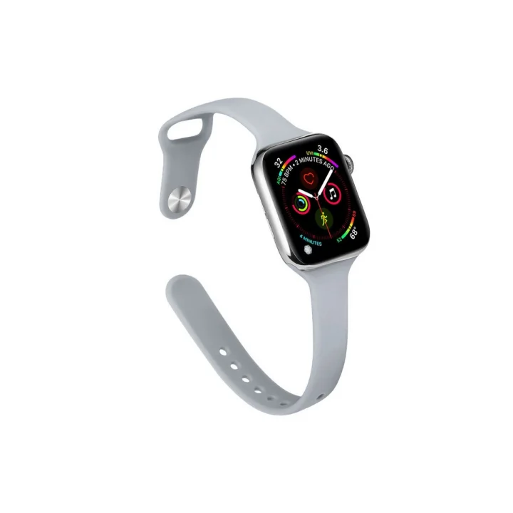 Mey İthalat®  Apple Watch 38mm Klasik Kordon - Açık Gri
