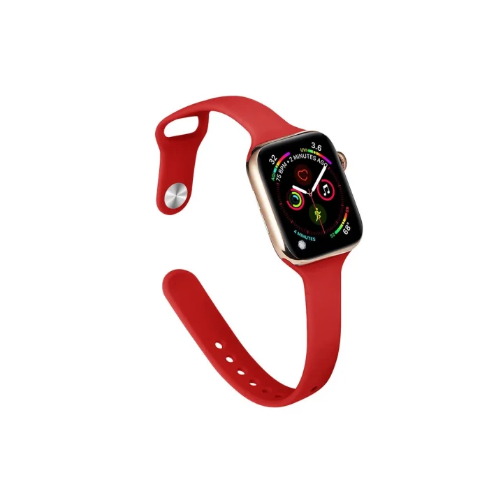 Mey İthalat®  Apple Watch 38mm Klasik Kordon - Kırmızı
