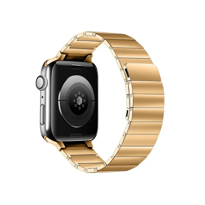 Mey İthalat®  Apple Watch 38mm KR404 Huks Kordon - Gold