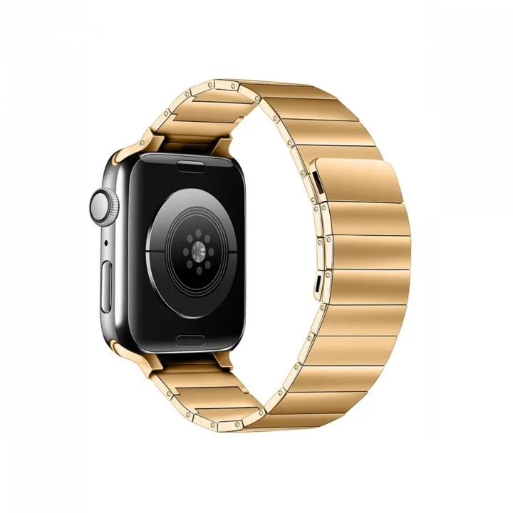 Mey İthalat®  Apple Watch 38mm KR404 Huks Kordon - Gold