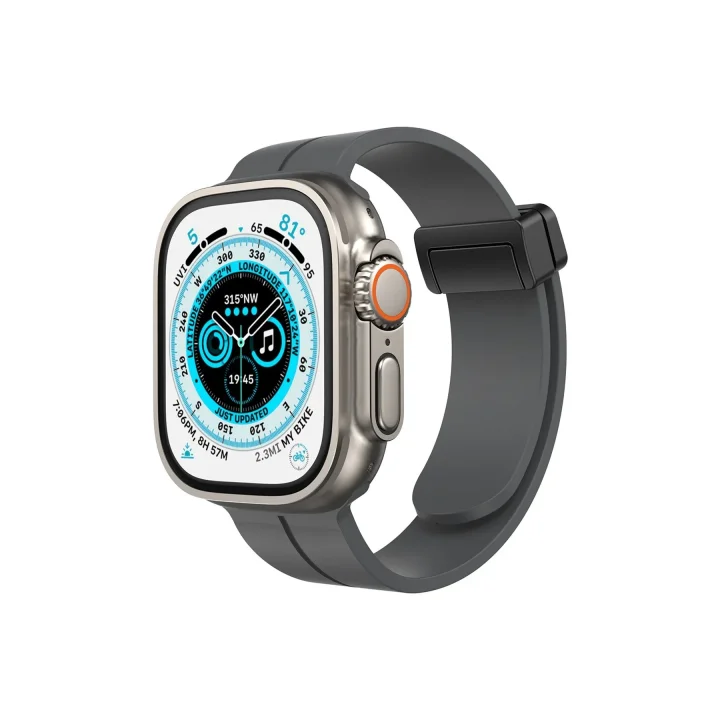Mey İthalat®  Apple Watch 38mm KR412 Elegance Stylısh Kordon - Füme