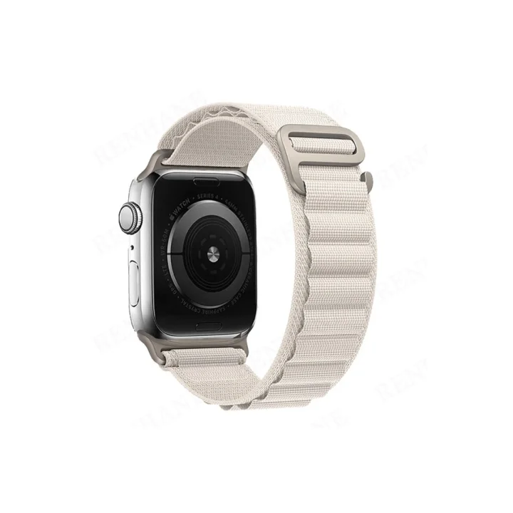 Mey İthalat®  Apple Watch 38mm Mountain Kordon - Beyaz