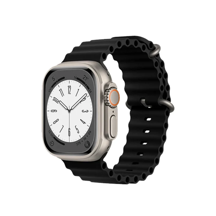Mey İthalat®  Apple Watch 38mm Ocean Kordon - Siyah