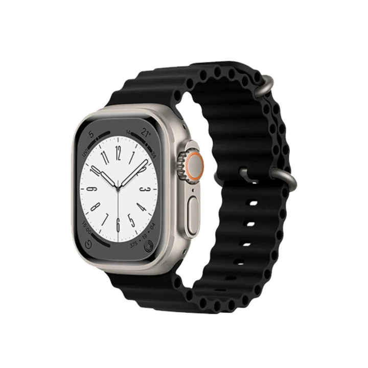 Mey İthalat®  Apple Watch 38mm Ocean Kordon - Siyah