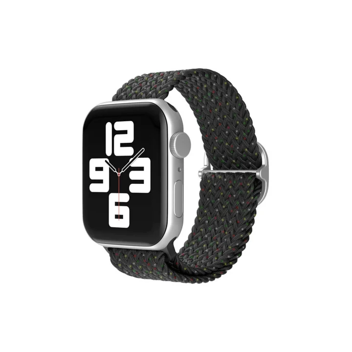 Mey İthalat®  Apple Watch 38mm Star Kordon - Benekli Siyah