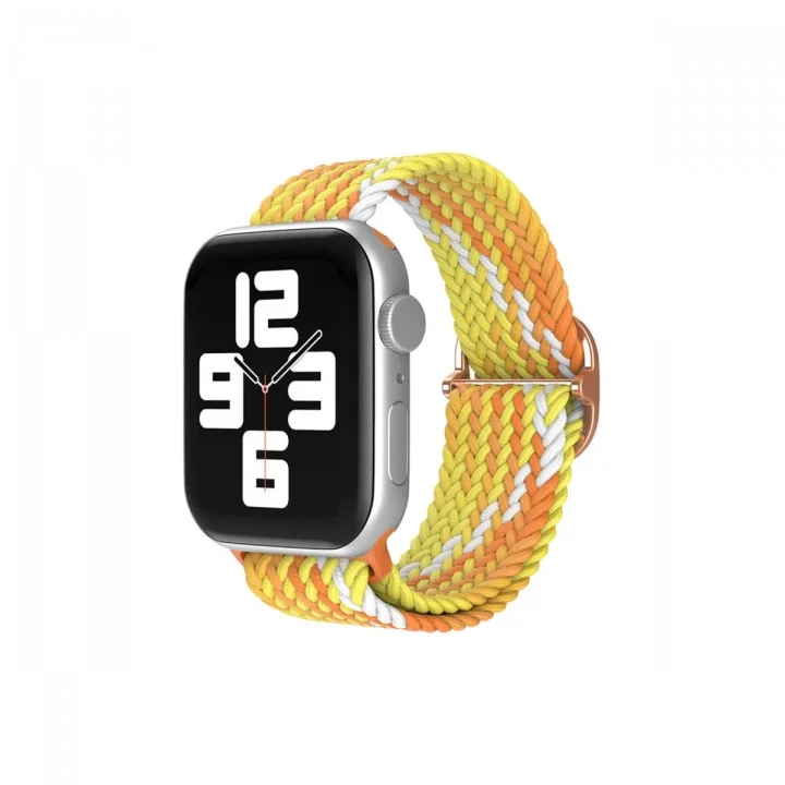 Mey İthalat®   Watch 38mm Star Kordon - Turuncu-Sarı
