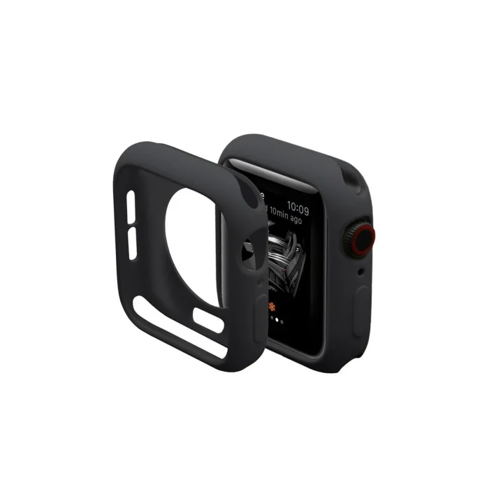 Mey İthalat®  Apple Watch 40mm Silikon Alt Kasa - Siyah