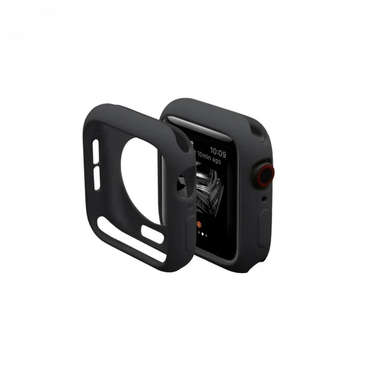 Mey İthalat®  Apple Watch 40mm Silikon Alt Kasa - Siyah