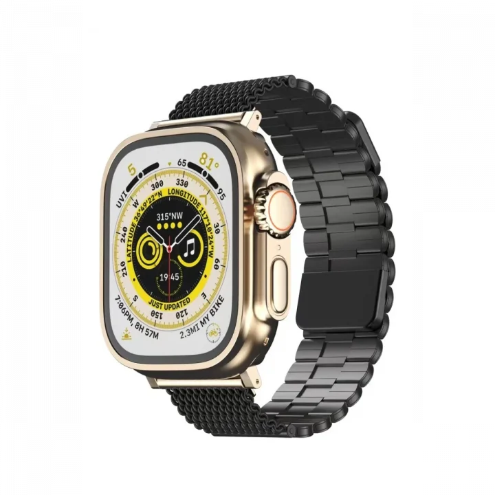 Mey İthalat®  Apple Watch 42mm Ascend Metal Kordon - Siyah