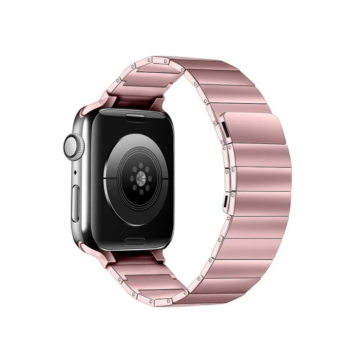 Mey İthalat®  Apple Watch 42mm KR404 Huks Kordon - Rose Gold
