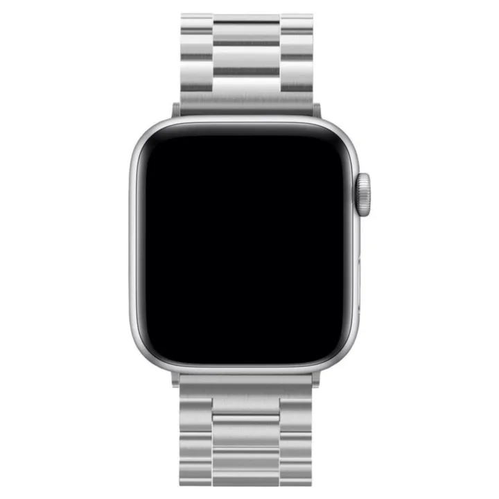 Mey İthalat®  Apple Watch 42mm Metal Baklalı Kordon - Gümüş