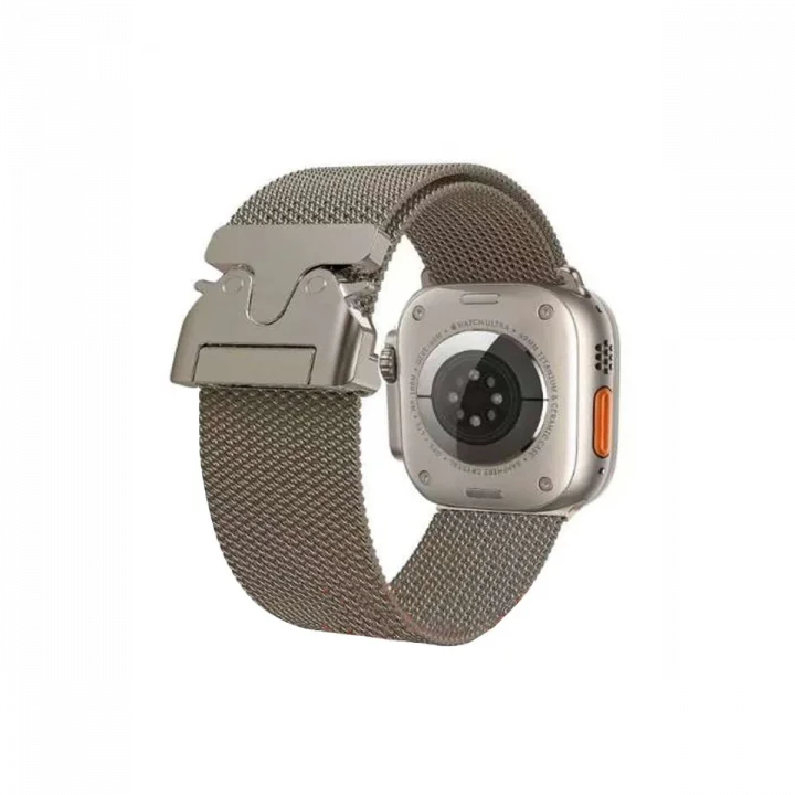 Mey İthalat®  Apple Watch 42mm Milano Metal Kordon - Desert