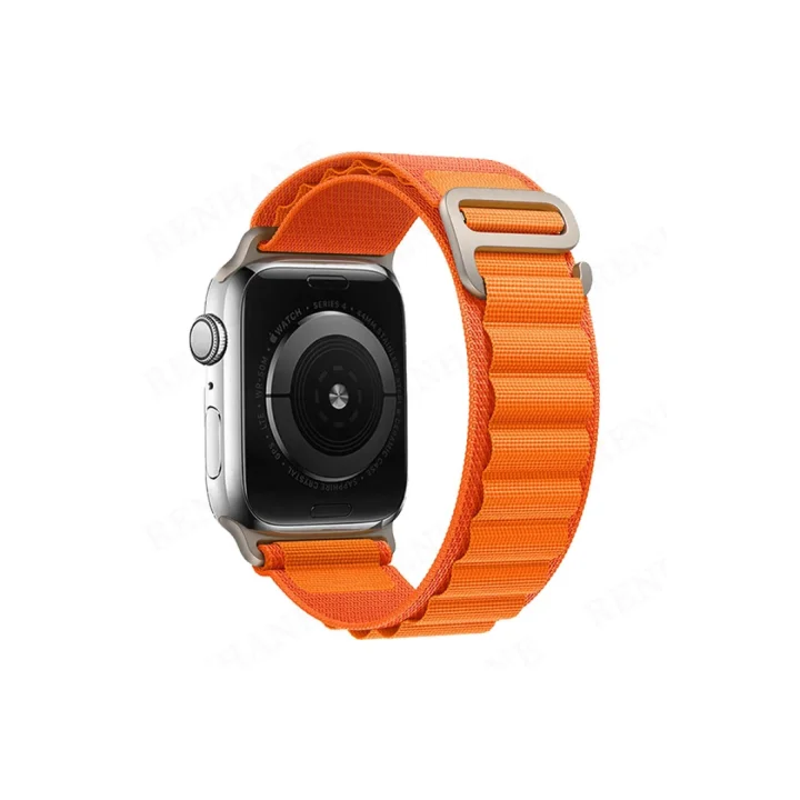 Mey İthalat®  Apple Watch 42mm Mountain Kordon - Turuncu