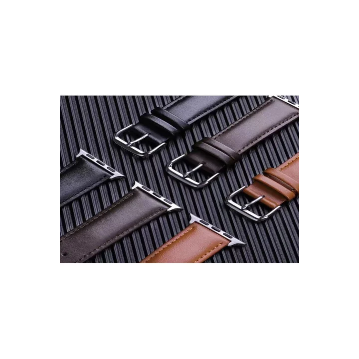 Mey İthalat®  Apple Watch 42mm NL26 Deri Kordon - Taba