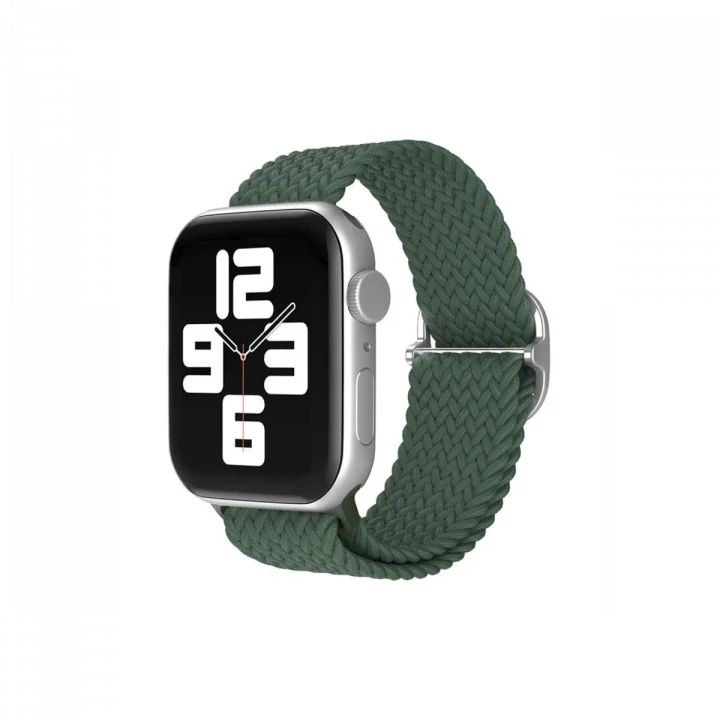 Mey İthalat®  Apple Watch 42mm Star Kordon - Koyu Yeşil