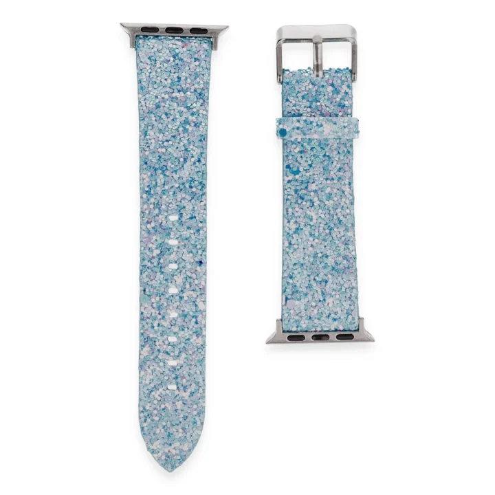 Mey İthalat®  Apple Watch 42mm Starry Taşlı Kordon - Turkuaz