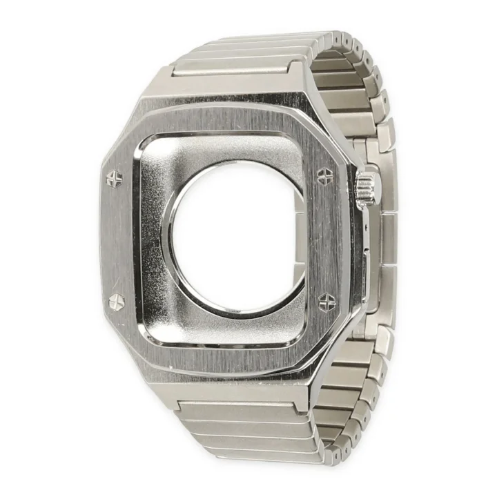 Mey İthalat®  Apple Watch 44mm KR409 Metal Kordon - Gümüş