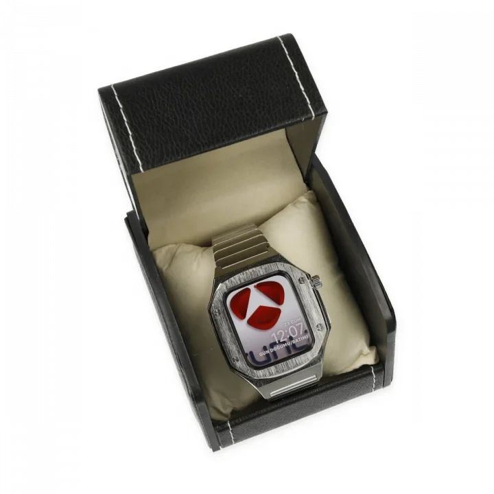 Mey İthalat®  Apple Watch 45mm KR409 Metal Kordon - Gümüş