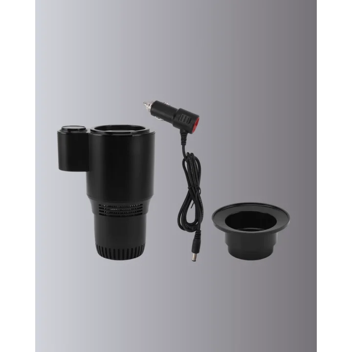 Mey İthalat® Araba Bardaklığı Isıtma Soğutma Ayarlı Çakmak Girişli Akıllı Model