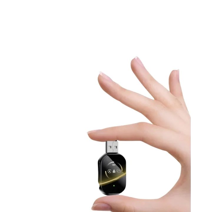 Mey İthalat® Araç İçi Kablosuz CarPlay Android Auto AirPlay Adaptörü