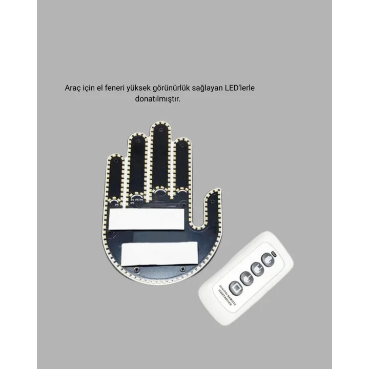 Mey İthalat® Araç İçin Eğlenceli LED El İşareti Işığı