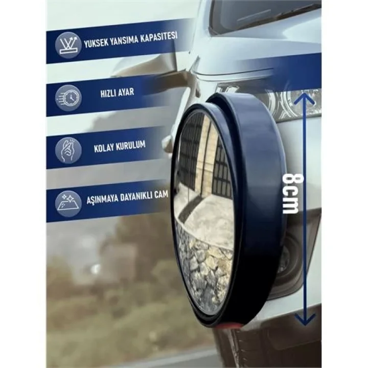 Mey İthalat® Araç Kör Nokta Aynası Dokunmatik  721491